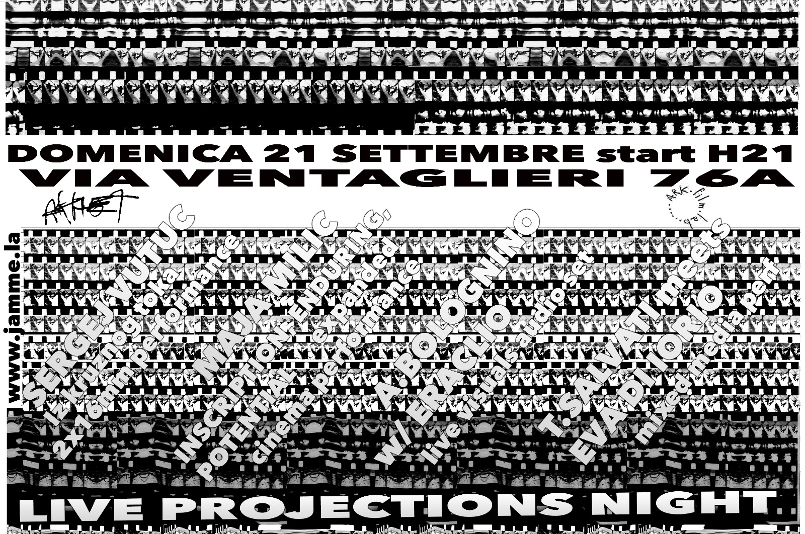 featured image thumbnail for post LIVE PROJECTION NIGHT - DOMENICA 21 SETTEMBRE 2025 a VIA VENTAGLIERI 76A, Napoli, Italy